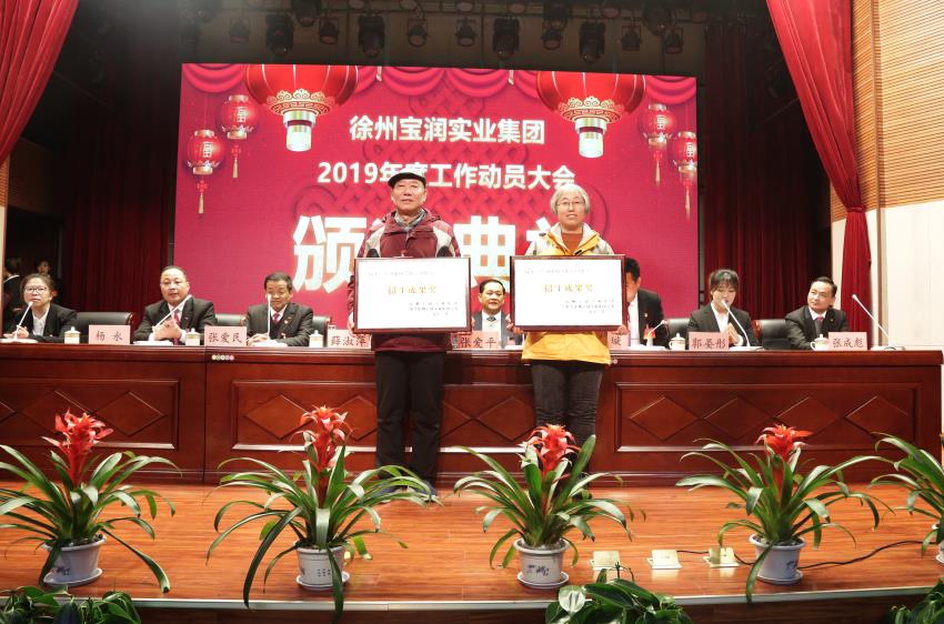 爱游戏ayx登录入口,爱游戏(中国)2019年度工作动员大会---集团公司领导为先进单位和先进个人代表颁奖
