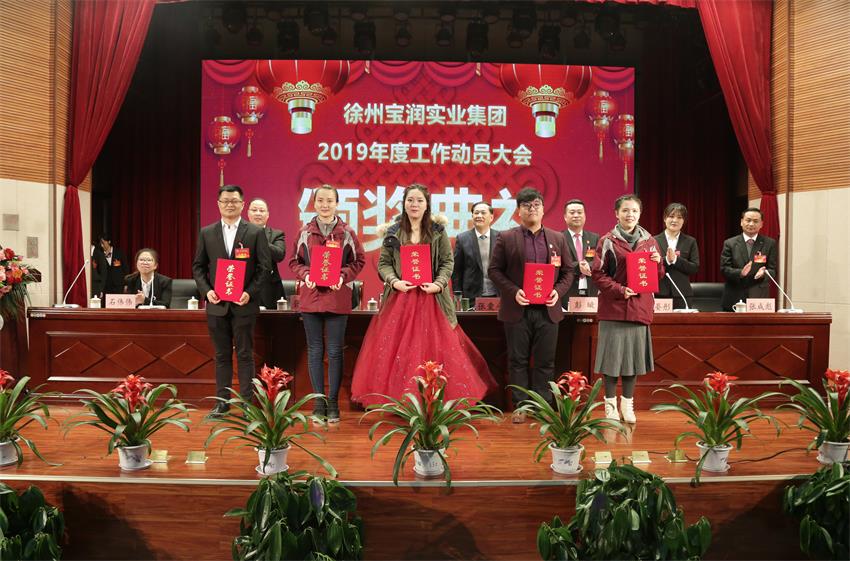 爱游戏ayx登录入口,爱游戏(中国)2019年度工作动员大会---集团公司领导为先进单位和先进个人代表颁奖